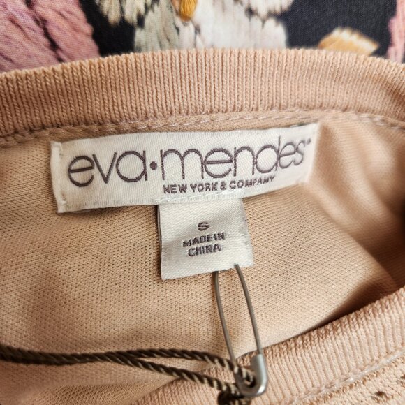 Size Small NY&C Knit Bodycon Dress with Ruffle Hem - Picture 2 of 4